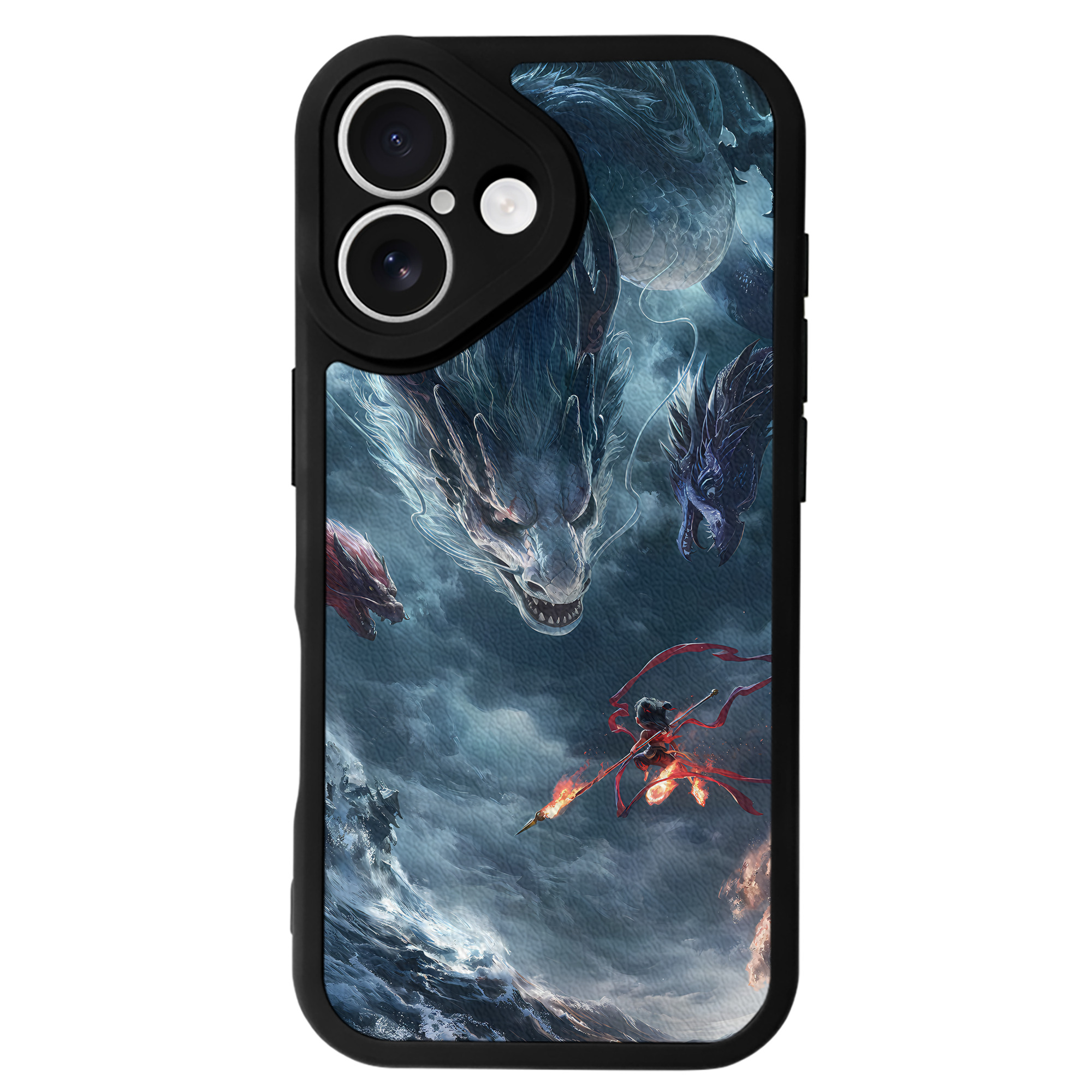 （画像用） Ne Zha 2 ナタ 魔童の大暴れ 【iPhone 16シリーズ対応】シリコンスマホケース（レザー調） 材質：シリコン